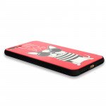 Wholesale iPhone 8 Plus / 7 Plus Design Tempered Glass Hybrid Case (Purple Princess)